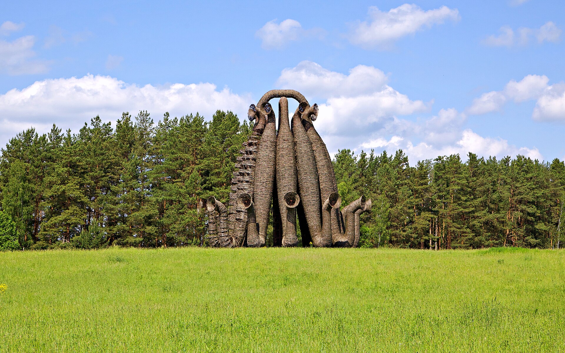Объект «Бобур» в национальном парке Угра, Калужская область (маршрут к Никола-Ленивцу)