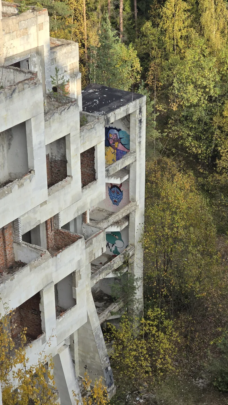 Паулинский санаторий, территория и корпуса незапущенного санатория