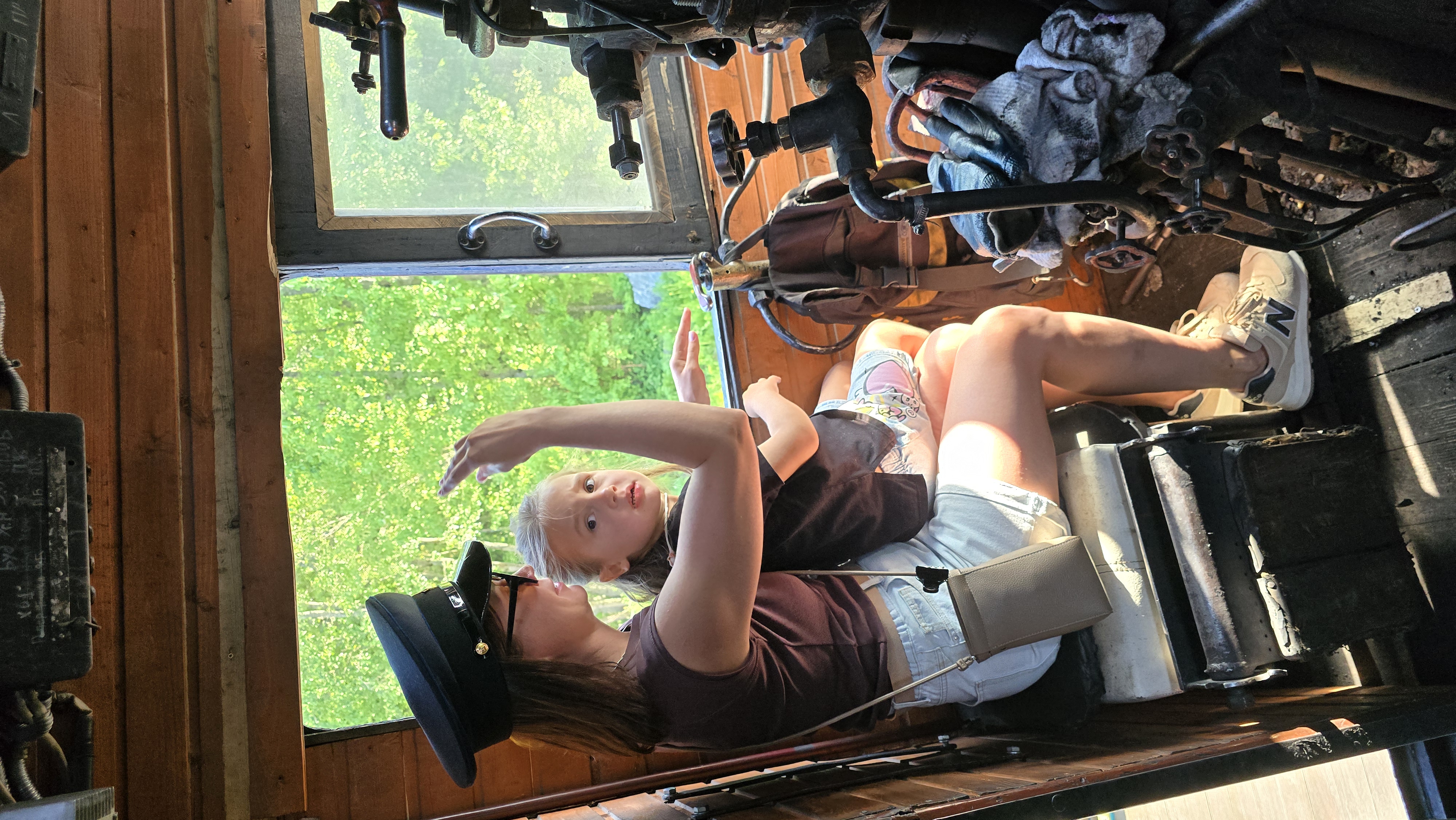 Рускеальский экспресс, паровоз на станции Горный парк Рускеала